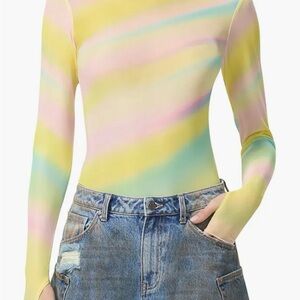AFRM Zadie Multicolor Long Sleeve Top